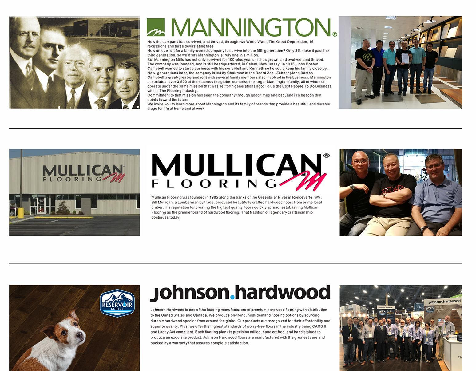 MANNINGTON、Mullican Flooring、johnson.hardwood